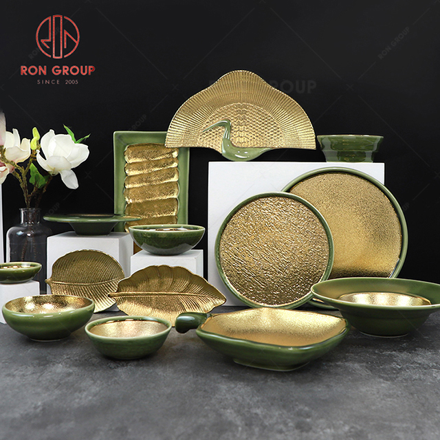 High-end quality popular hotel Michelin restaurant banquet tableware modern luxury ceramic Oval Pasta Plate