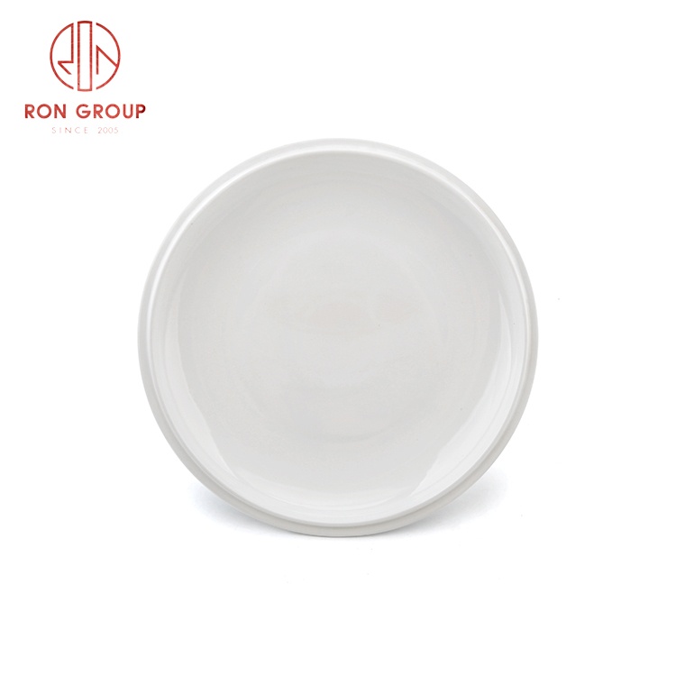 Hotel Party Used Porcelain Charge Dinnerware Restaurant Catering White Round Shape Ceramic Dinner Plates For Sale