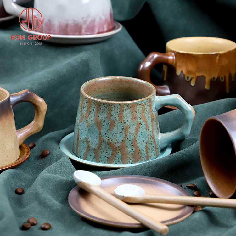 Handmade Rustic Coarse Ceramic Coffee Mug