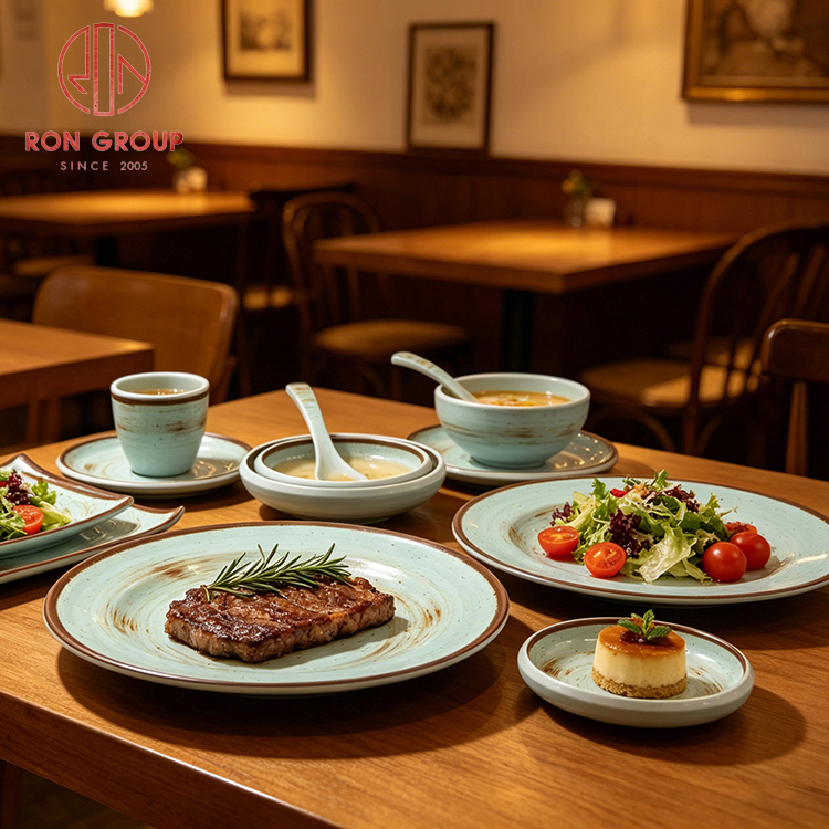 Green Melamine Dinnerware for Restaurants: Discover the Yao Guang Collection