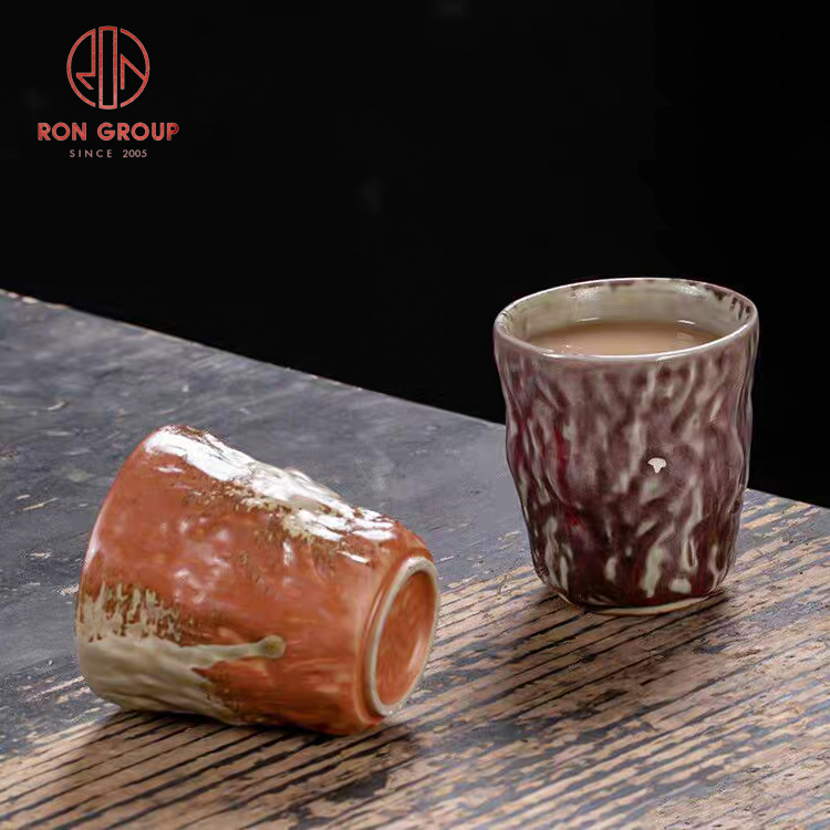 Vintage Handmade Japanese Kiln Change Ceramic Cup