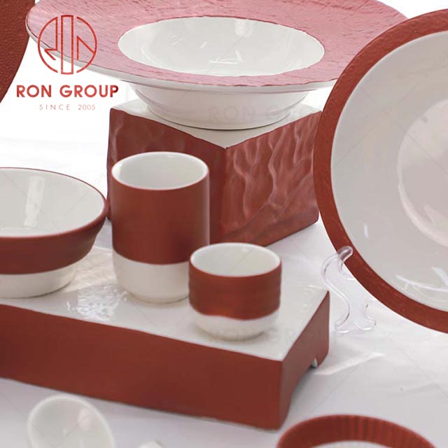 Superior quality modern wedding banquet drinkware exquisite Rose gold Sake white wine ceramic shot glass