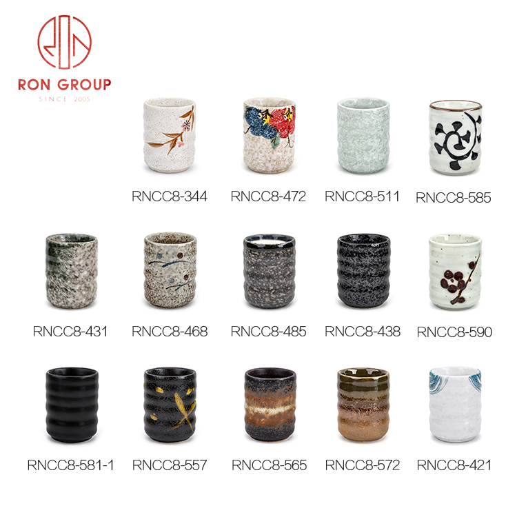 Handmade Japanese & Korean Style Ceramic Cup | Custom Porcelain Arabic Coffee Cup for Restaurants