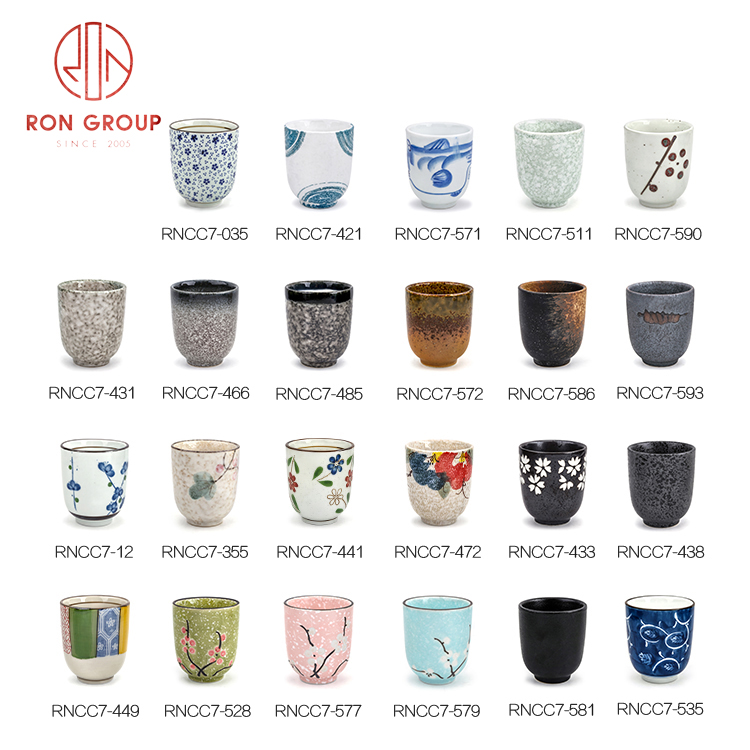 Handmade Japanese & Korean Style Ceramic Cup | Custom Porcelain Arabic Coffee Cup for Restaurants