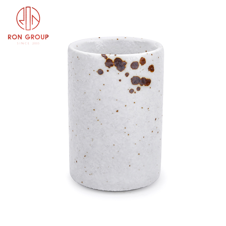 Nordic Speckled Ceramic Coffee Cup | Handcrafted Stoneware Tumbler for Cafés & Restaurants