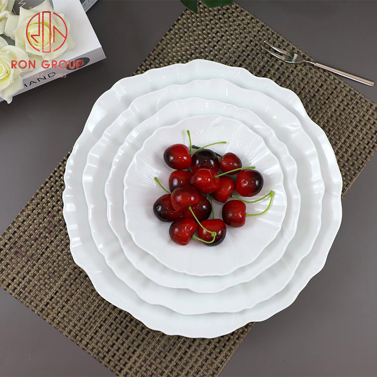 Premium White Bone China Dinnerware Set for Hotels & Restaurants – Plates, Bowls & Tableware