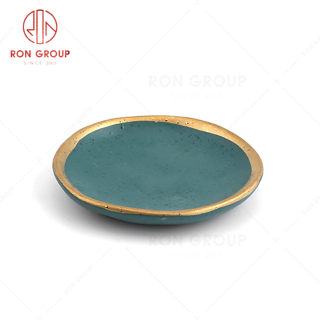 Unique design irregular shaped popular restaurant hotel wedding buffet good quality exquisite abnormal sauce dish