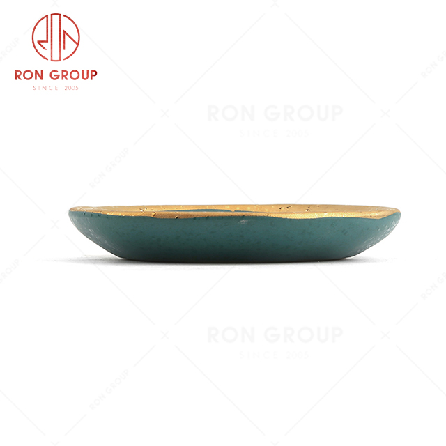 Unique design irregular shaped popular restaurant hotel wedding buffet good quality exquisite abnormal sauce dish