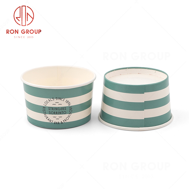 High-end quality wholesale popular hotel restaurant fast food cafe delicate modern disposable Ice cream bowl