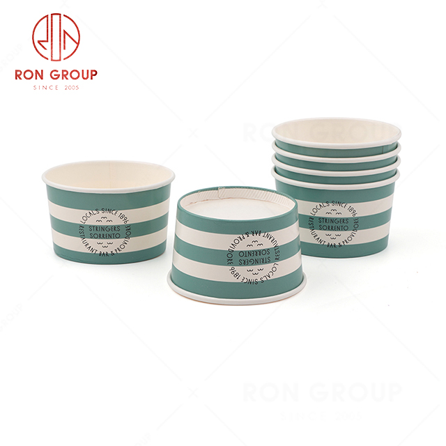 High-end quality wholesale popular hotel restaurant fast food cafe delicate modern disposable Ice cream bowl