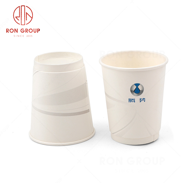 Wholesale superior quality popular hotel restaurant coffee shop used customizable logo modern double paper cup
