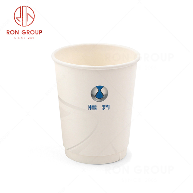Wholesale superior quality popular hotel restaurant coffee shop used customizable logo modern double paper cup