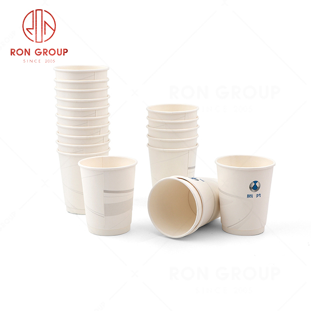 Wholesale superior quality popular hotel restaurant coffee shop used customizable logo modern double paper cup