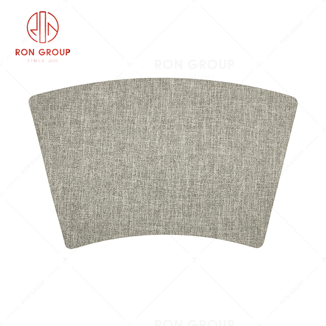 Wholesale modern hotel restaurant hotel durable good-grade table mat Scalloped linen placemat