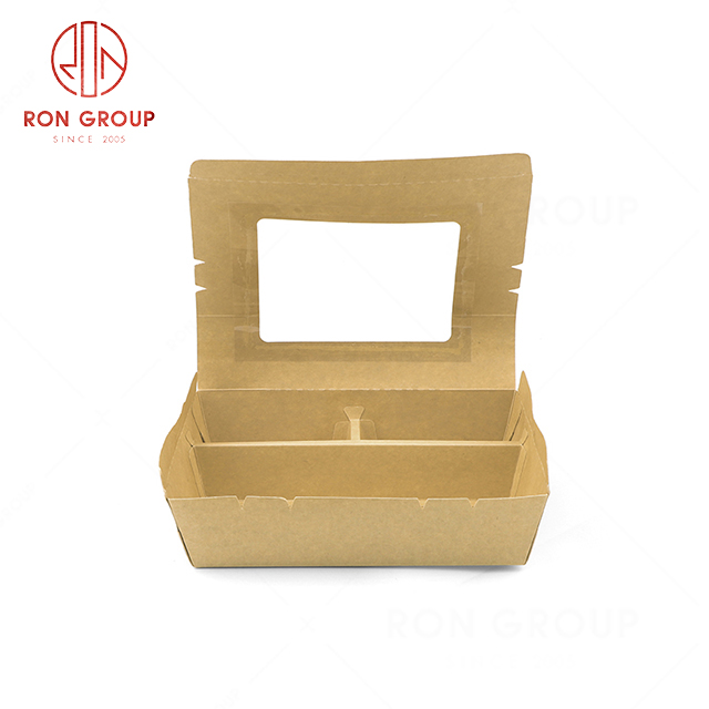 Factory direct sale cheap hotel restaurant cafe fast food simple take-out disposable tableware three compartment disposable box