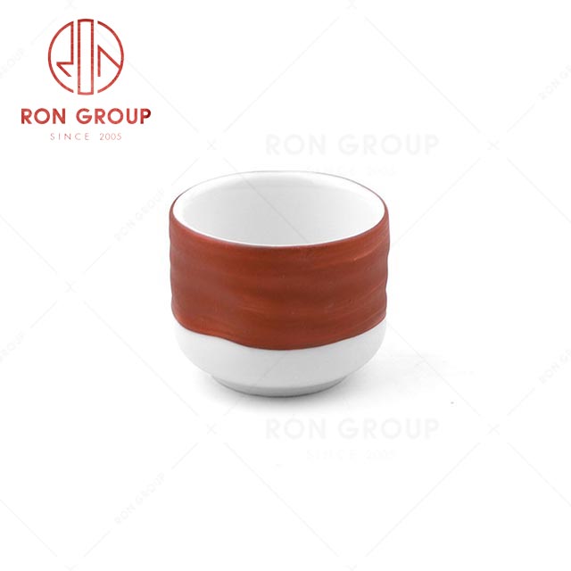 Superior quality modern wedding banquet drinkware exquisite Rose gold Sake white wine ceramic shot glass
