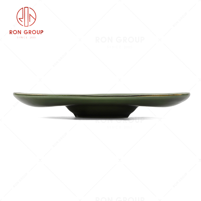 High-end quality popular hotel Michelin restaurant banquet tableware modern luxury ceramic Oval Pasta Plate
