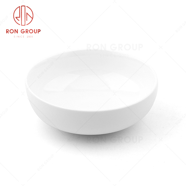 Factory direct sale high quality hotel restaurant wedding customized tableware New bone China white ceramic bowl