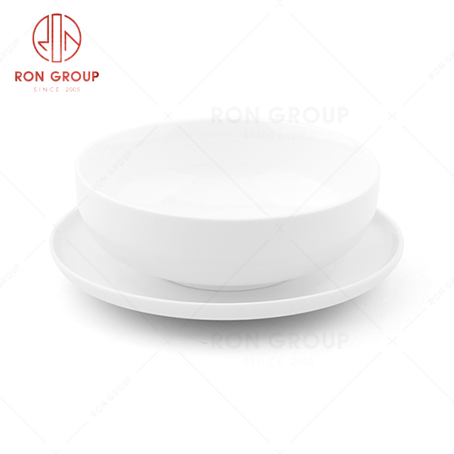 Factory direct sale high quality hotel restaurant wedding customized tableware New bone China white ceramic bowl