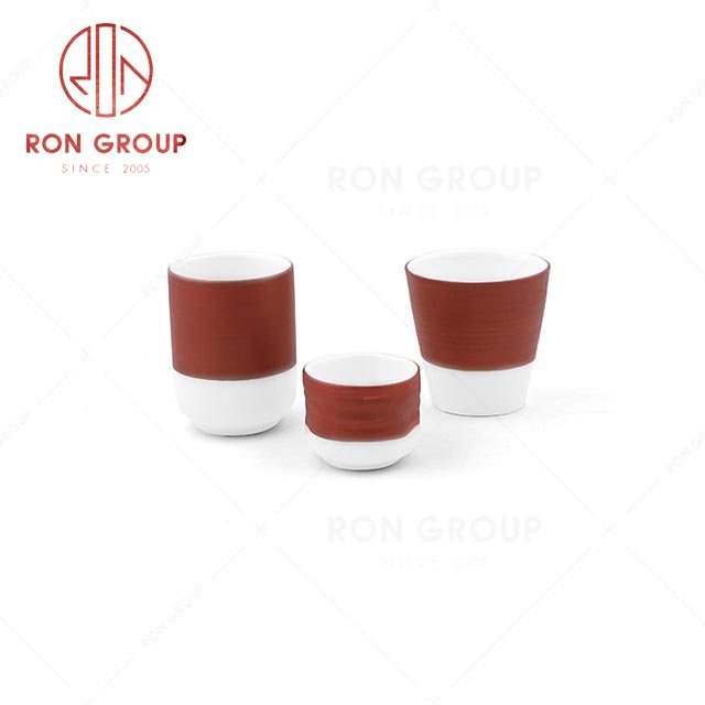 Superior quality modern wedding banquet drinkware exquisite Rose gold Sake white wine ceramic shot glass