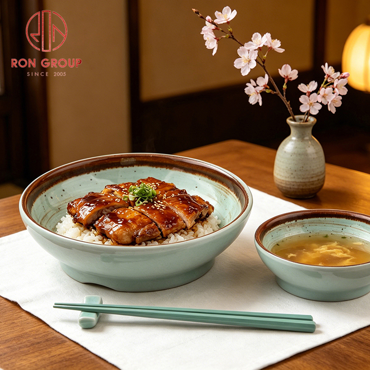 Wholesale Handcrafted Reactive Glaze Ceramic Dinnerware for Restaurants & Hotels