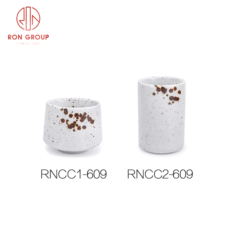 Nordic Speckled Ceramic Coffee Cup | Handcrafted Stoneware Tumbler for Cafés & Restaurants