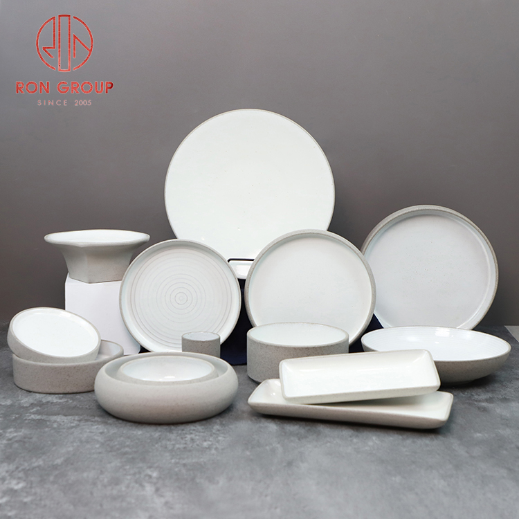 White Glazed Stoneware Side Dish Bowl for Restaurant and Casual Dining